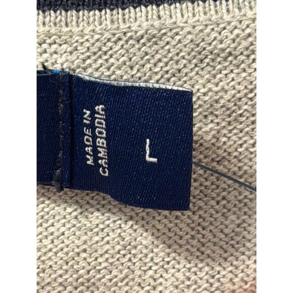 Nautica Mens Navtech V-Neck Sweater Sz Large Grey sweater. NWT - Picture 5 of 12